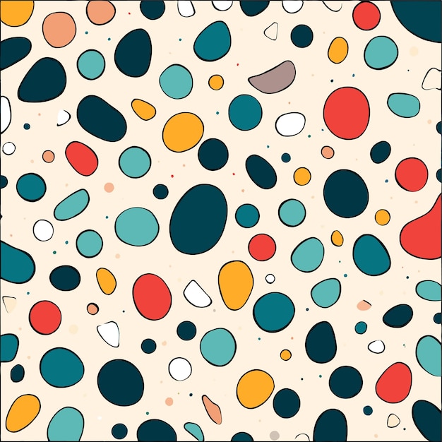Diseño de patrón de terrazo colorido