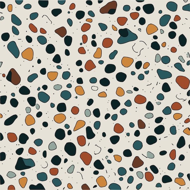 Diseño de patrón de terrazo colorido