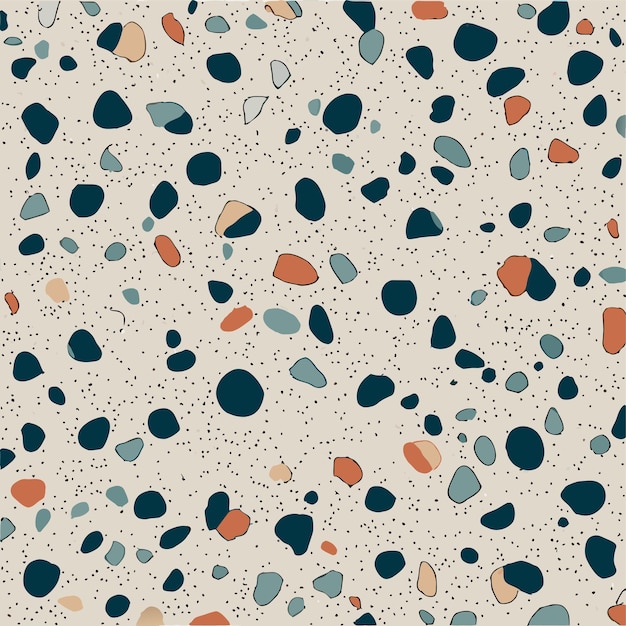 Diseño de patrón de terrazo colorido
