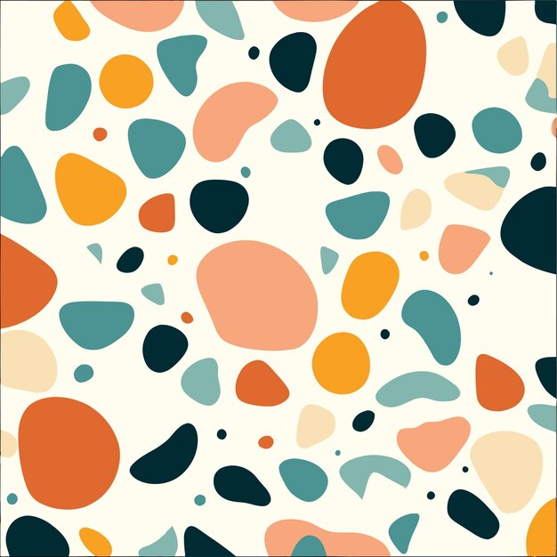Diseño de patrón de terrazo colorido