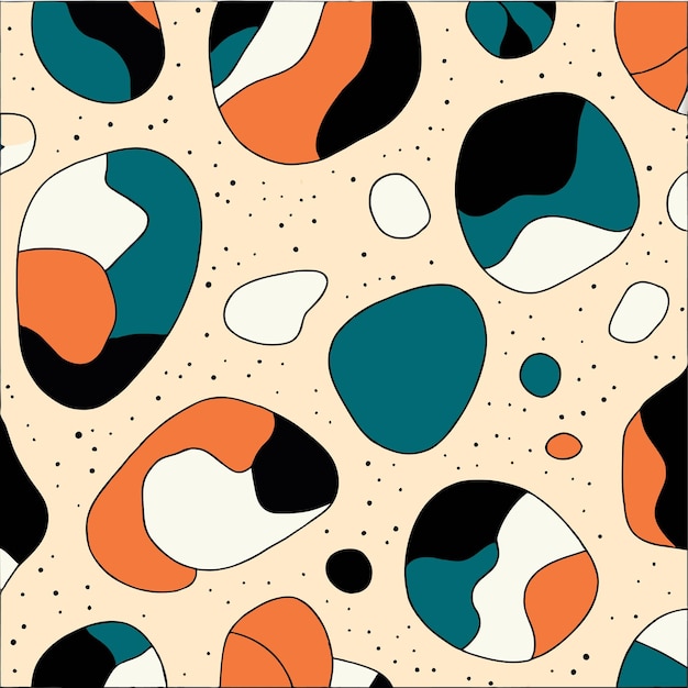 Diseño de patrón de terrazo colorido