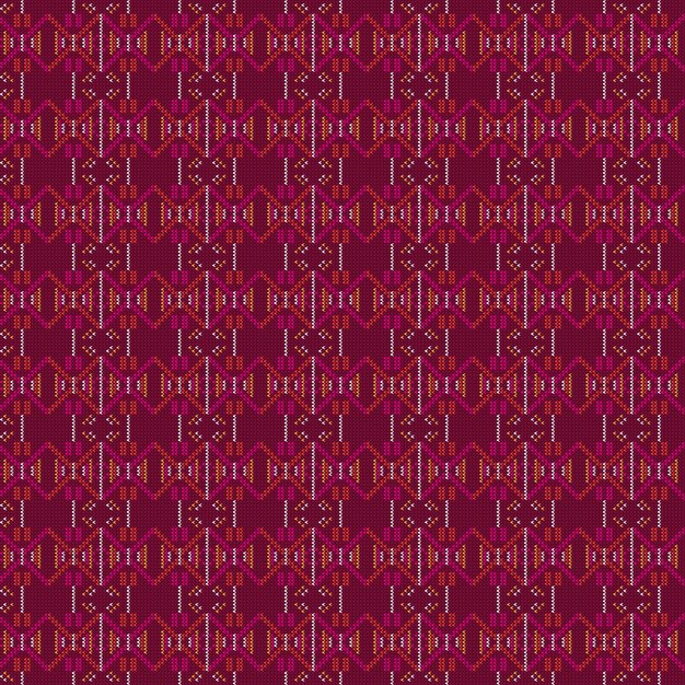 Diseño de patrón textil sin costura popular de punto