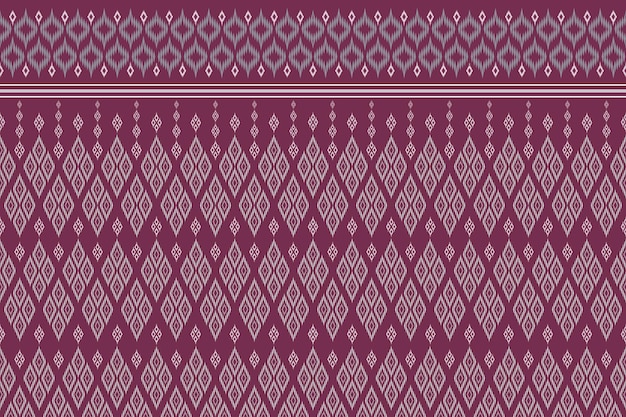 Diseño de patrón de tradición y oriental asiático étnico geométrico sin costuras para textura y fondo. Decoración de patrones de seda y tela para alfombras, prendas de vestir, envolturas y papel tapiz