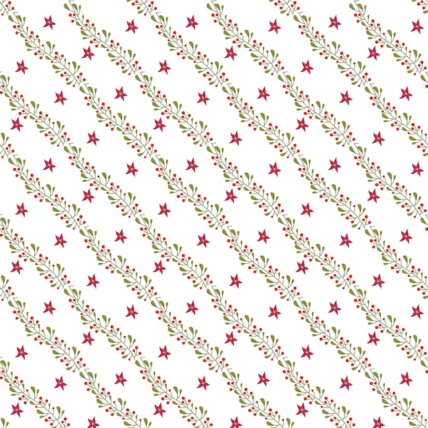 Un diseño de patrón vectorial sin costuras en la noche silenciosa de Navidad