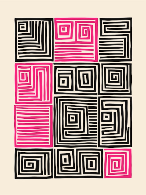 Diseño de patrones abstractos de moda