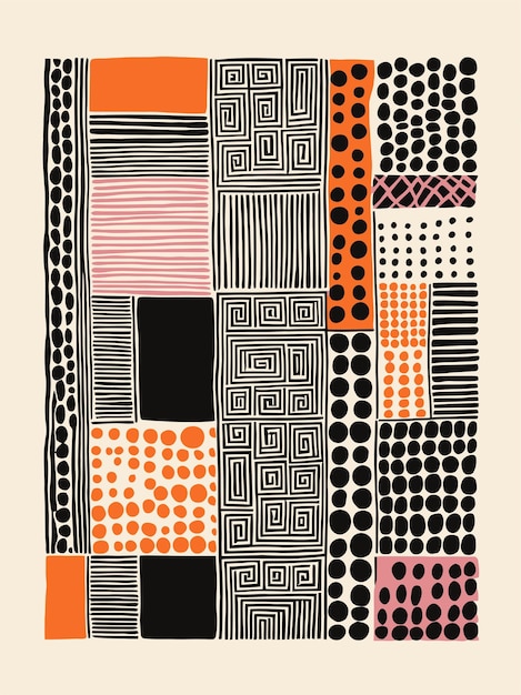 Diseño de patrones abstractos de moda