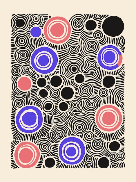 Diseño de patrones abstractos de moda
