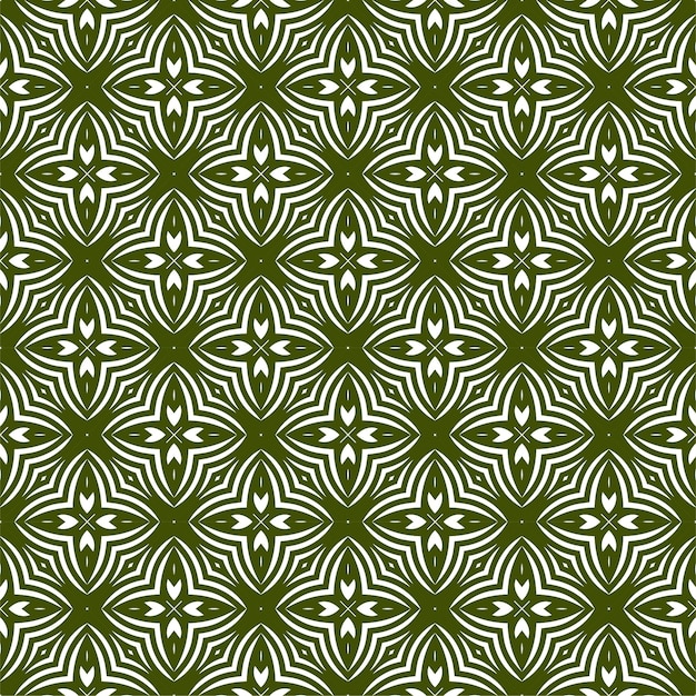 Diseño de patrones abstractos monolinos decorativos con fondo de color verde y blanco