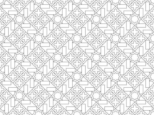 diseño de patrones de adornos abstractos islámicos uso para impresión y diseño de moda