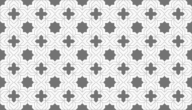 diseño de patrones de adornos abstractos islámicos uso para impresión y diseño de moda