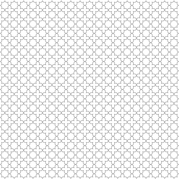 Diseño de patrones de adornos islámicos abstractos