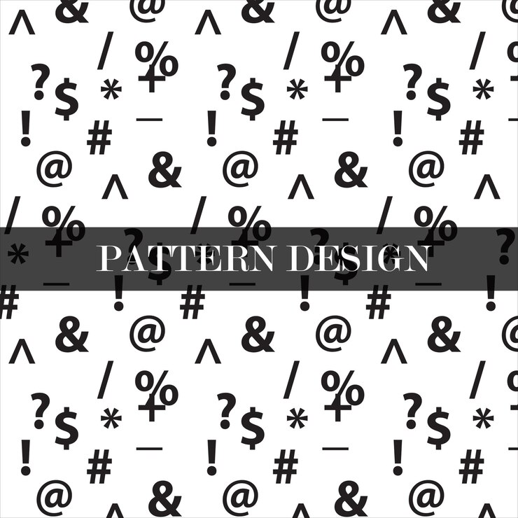 Diseño de patrones con carácter especial.