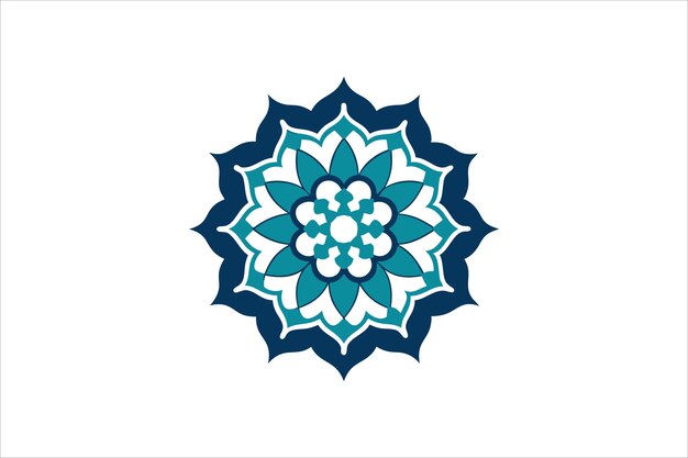 Diseño de patrones circulares abstractos estilo mandala ilustración de arte vectorial