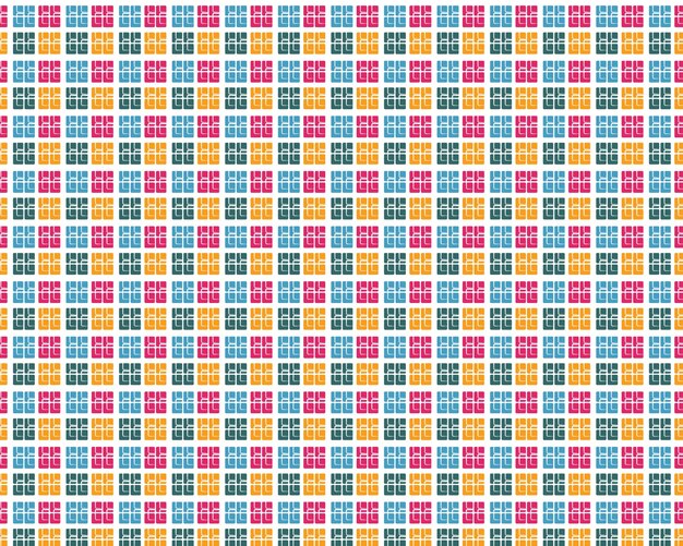 Diseño de patrones de colores geométricos vectoriales para telas y tejidos
