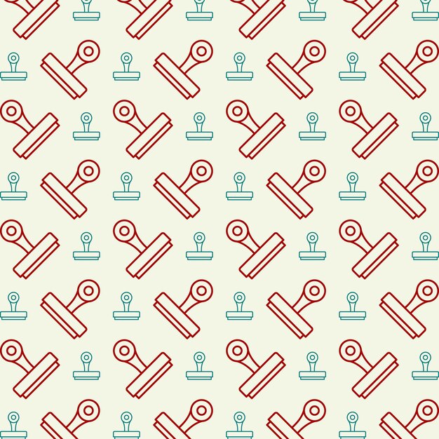 Diseño de patrones coloridos de sellos que repiten la ilustración vectorial hermoso fondo