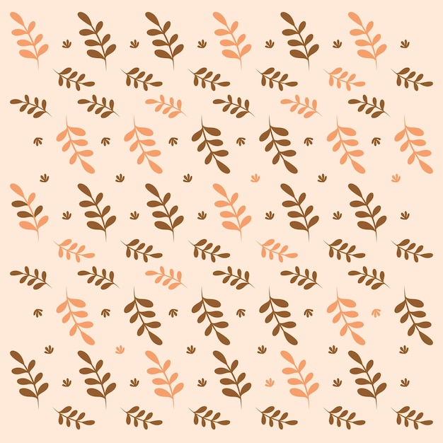 Diseño de patrones sin costura florales de moda Ramas abstractas de hojas Hojas que repiten la textura