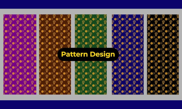 Diseño de patrones sin costura de fondo o ornamenta de grabado de lujo vectorial gratuito