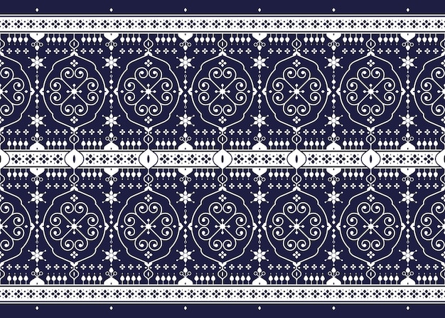 diseño de patrones sin costuras para alfombras de tela, papel tapiz de batik, fondo, etc.