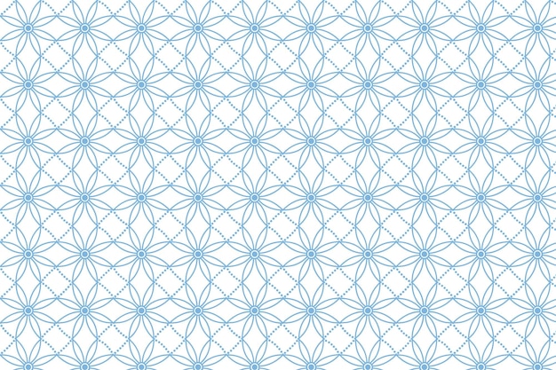 Diseño de patrones sin costuras de cuadrícula floral