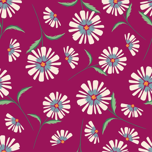 Diseño de patrones sin costuras florales para textiles de moda fondos gráficos y artesanías