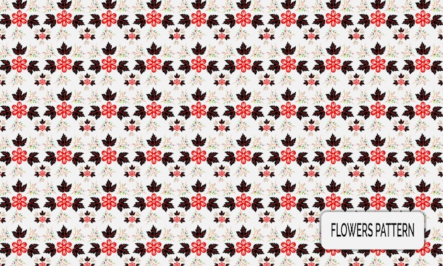 Diseño de patrones sin costuras de flores silvestres