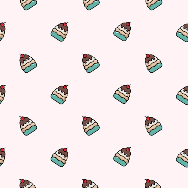 Diseño de patrones sin costuras para helados