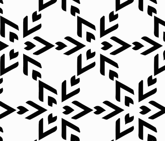 Diseño de patrones sin costuras ornamentales abstractos modernos vectoriales