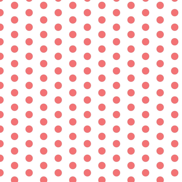 Diseño de patrones sin costuras con puntos rojos pastel