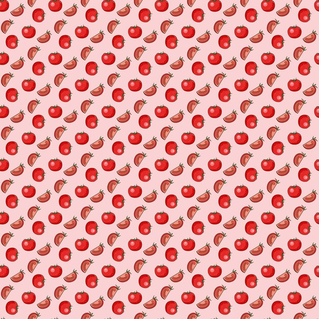 Diseño de patrones sin costuras de tomate