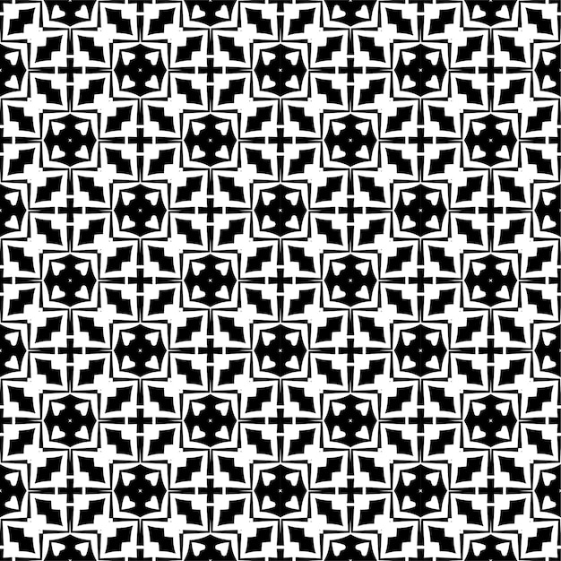 Diseño de patrones decorativos en blanco y negro con estilo abstracto minimalista