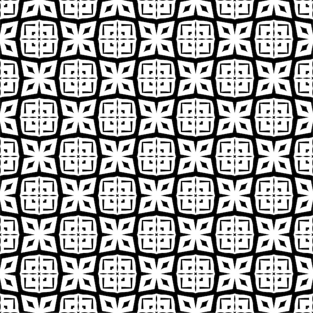 Diseño de patrones decorativos en blanco y negro con estilo abstracto minimalista