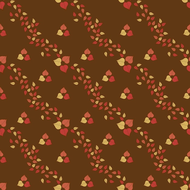 Diseño de patrones dibujados a mano para la temporada de otoño