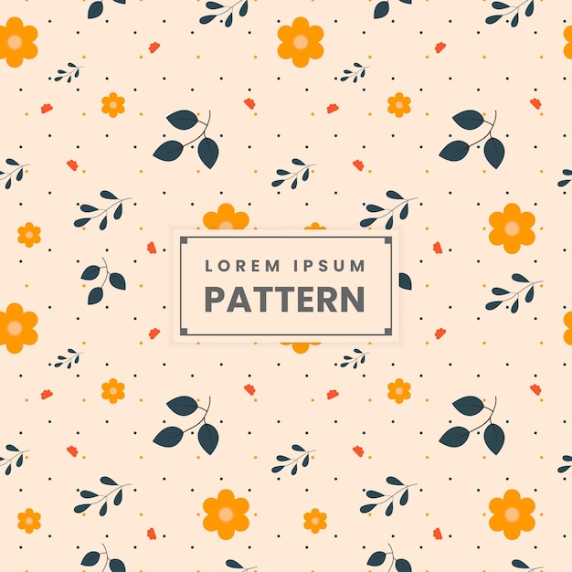 Diseño de patrones de estampados textiles con patrones de flores sin costuras Ilustración vectorial