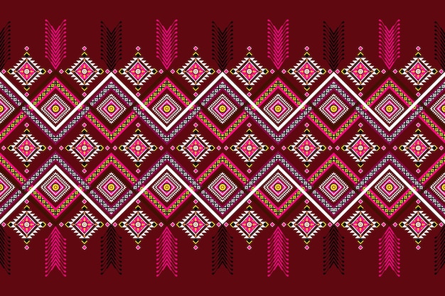 Diseño de patrones étnicos para alfombras de tela papel tapiz abstracto estampado Ikat diseño hermoso sin costuras