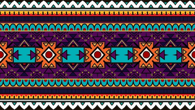 Vector diseño de patrones étnicos sin costuraspatrón ikat oriental étnico geométrico diseño tradicionalétnico