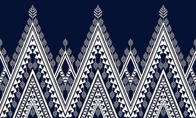 Diseño de patrones étnicos geométricos para un fondo transparente.