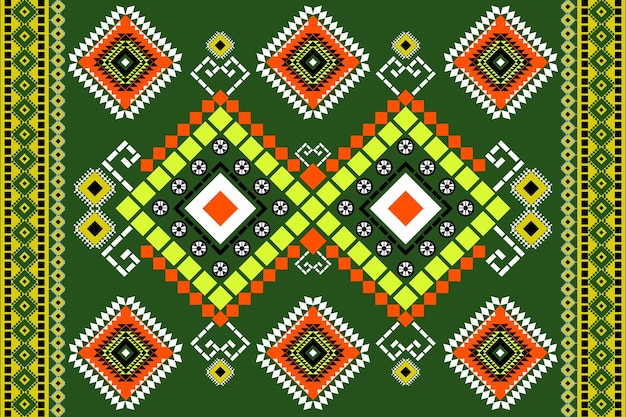 Diseño de patrones étnicos y tradicionales geométricos sin costuras para la textura y la tela