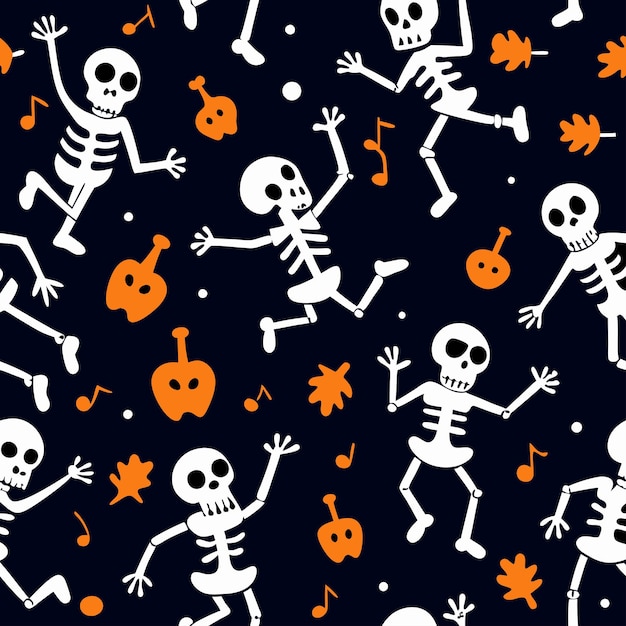 Diseño de patrones felices de Halloween