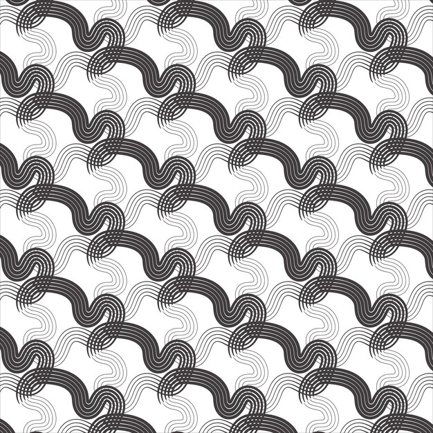 Diseño de patrones sin fisuras art deco de forma orgánica