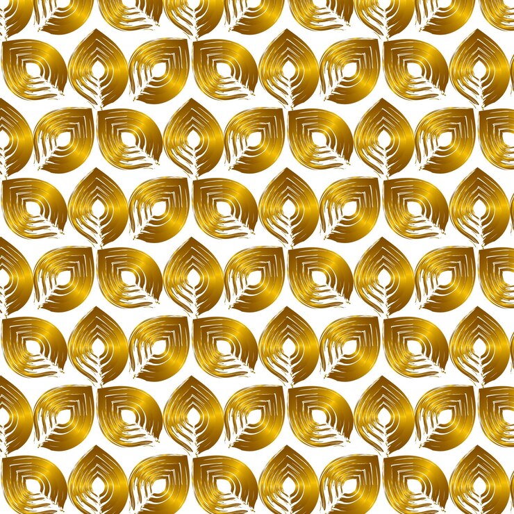 Vector diseño de patrones sin fisuras art deco de forma orgánica