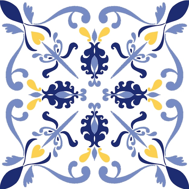 Diseño de patrones sin fisuras de azulejos con fondo de motivos coloridos