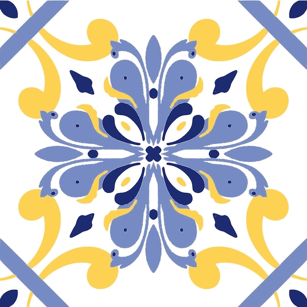Diseño de patrones sin fisuras de azulejos con fondo de motivos coloridos