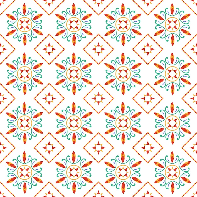 Diseño de patrones sin fisuras Ejemplares vectoriales coloridos Eps10