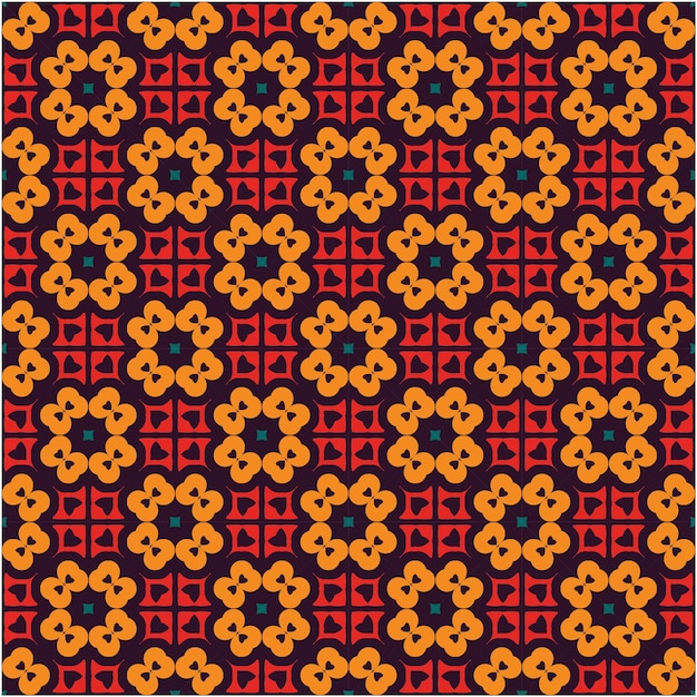 Diseño de patrones sin fisuras estilo étnico