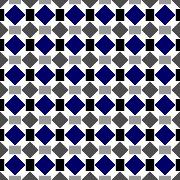 Diseño de patrones sin fisuras geométricos azules y grises