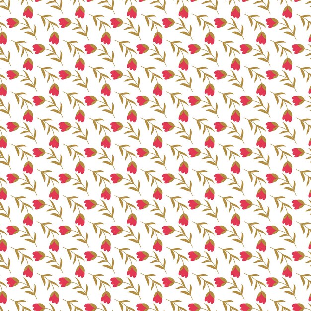 Diseño de patrones sin fisuras con hermosas flores