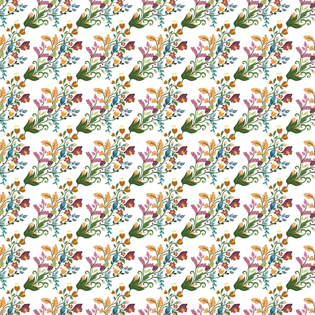Diseño de patrones sin fisuras con hermosas flores
