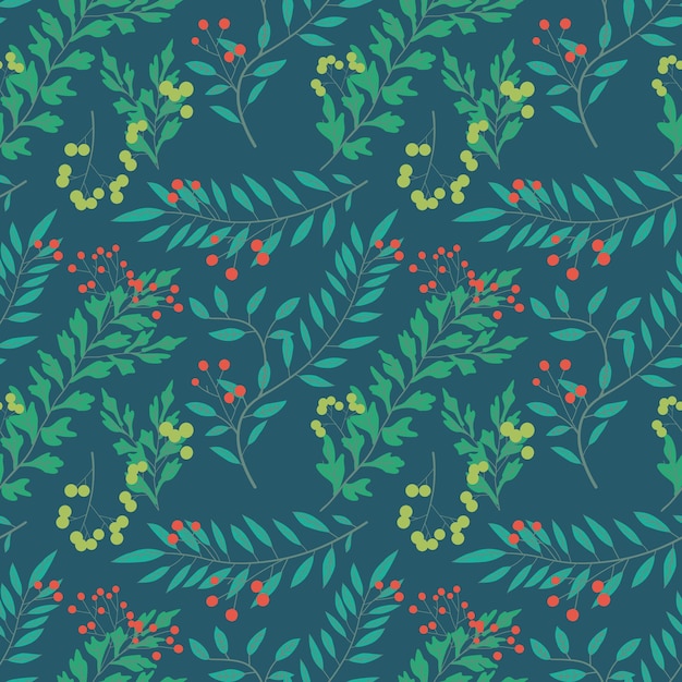 Diseño de patrones sin fisuras de hojas botánicas Vector de fondo de patrón floral transparente Ilustración para imprimir Plantilla de moda de fondo de pantalla