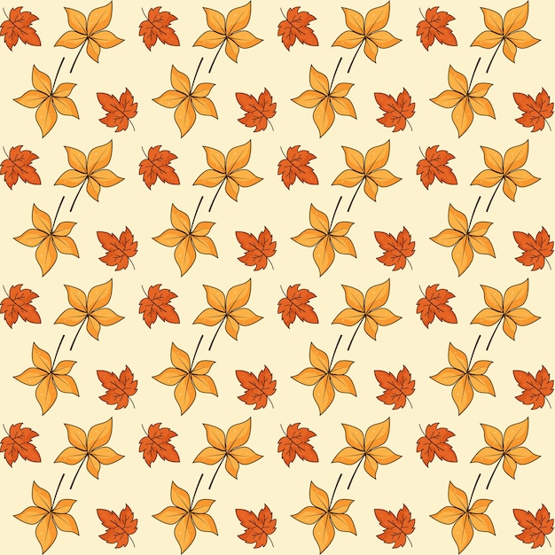 Diseño de patrones sin fisuras de hojas decorativas