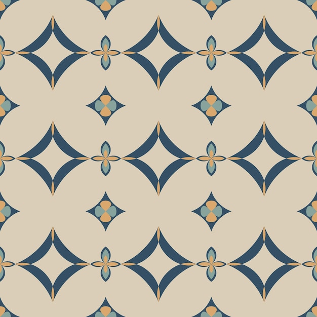 Diseño de patrones sin fisuras de mosaico con fondo de motivos coloridos